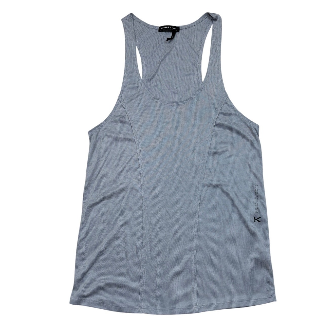 Koral Bond Marlow Ribbed Scoop Neck Tank Top Women's Xs